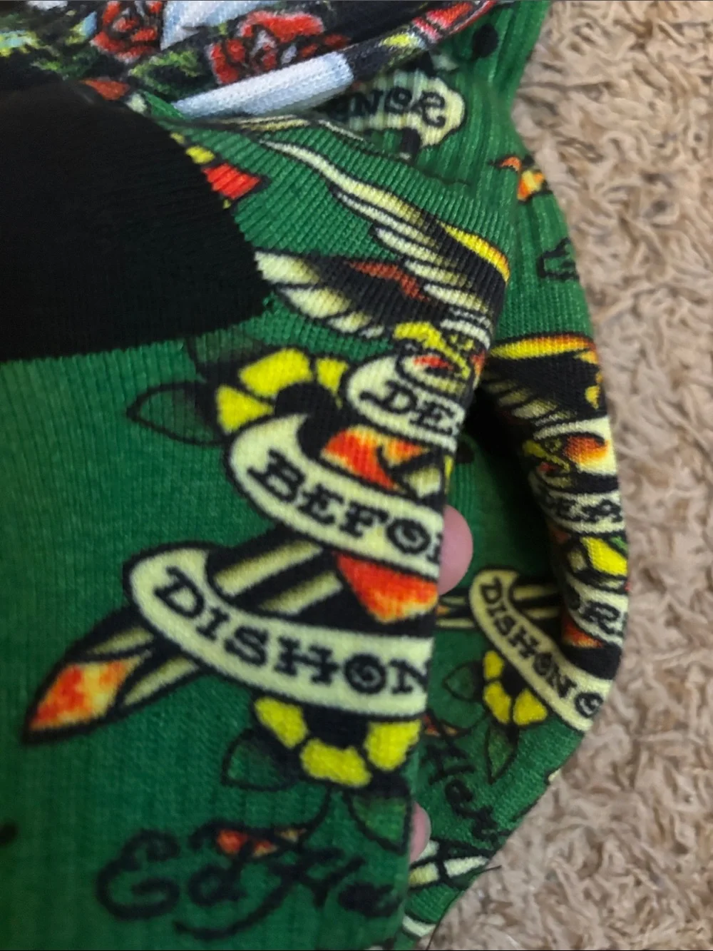 3 Pair Ed Hardy Crew Socks